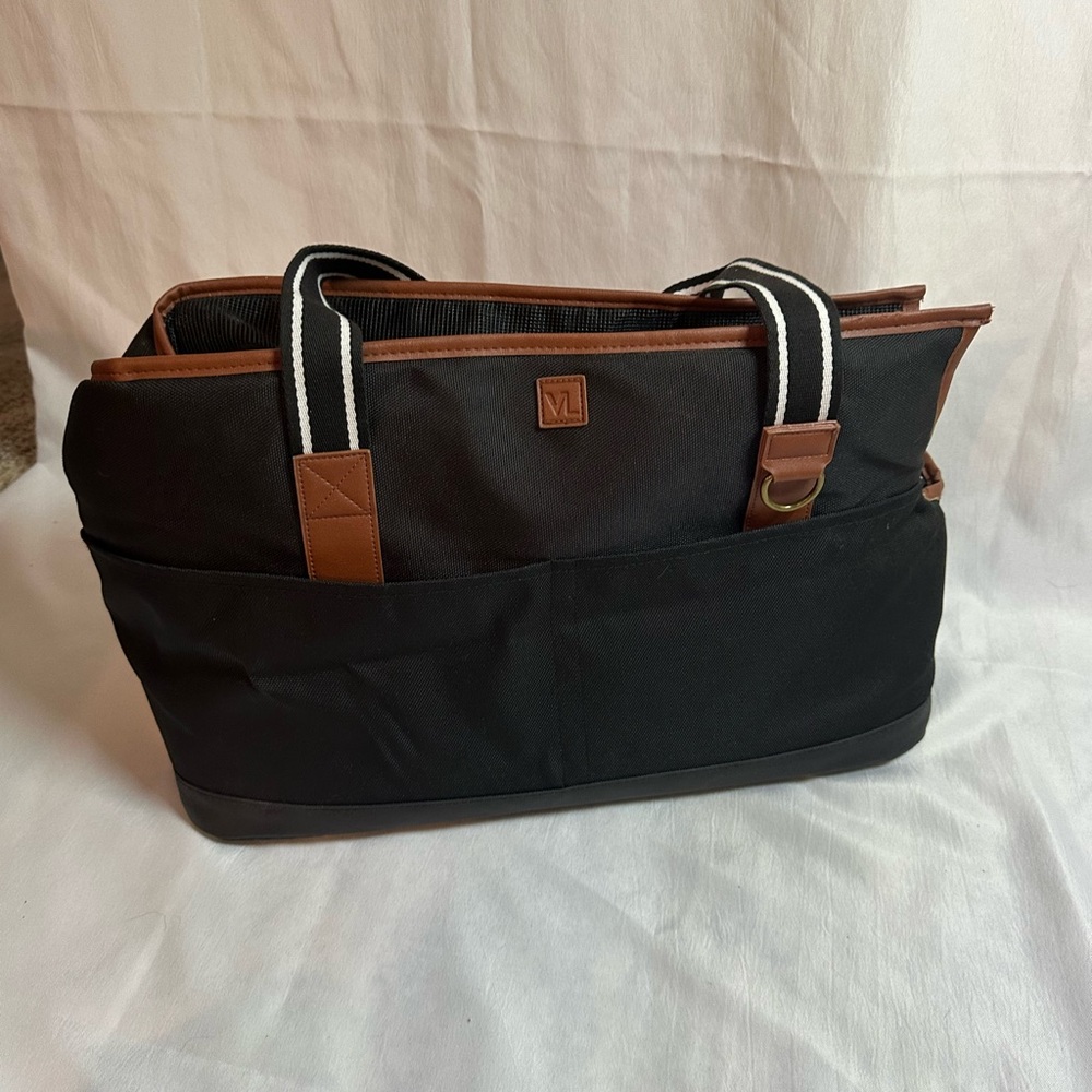 Black and Brown Animal Carrier